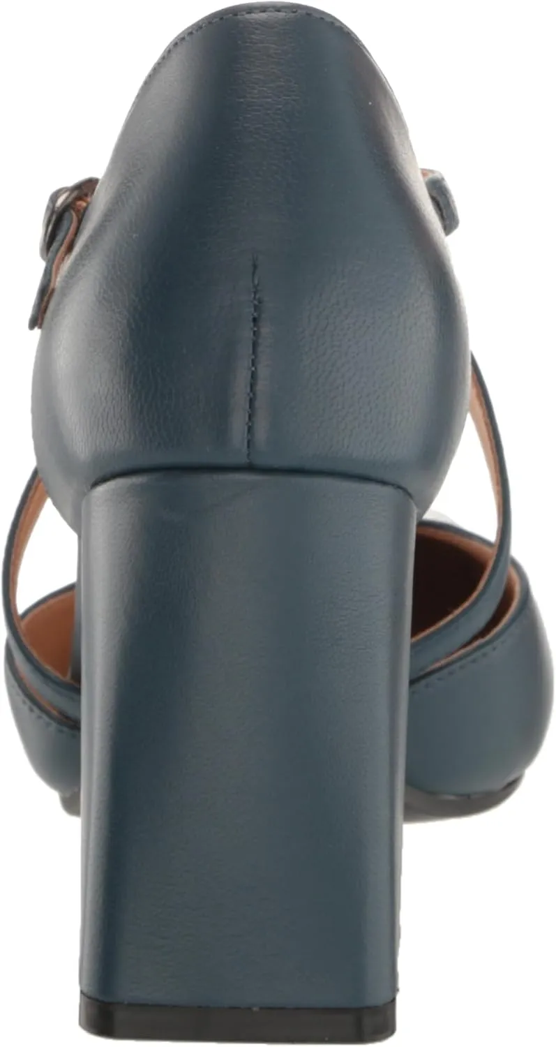 Naturalizer Women's Leesha Strappy Closed Toe Block Heel Pump