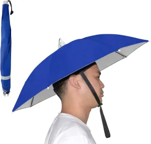 NEW-Vi Umbrella Hat Adult and Kids Folding Cap for Beach Fishing Golf Party Headwear