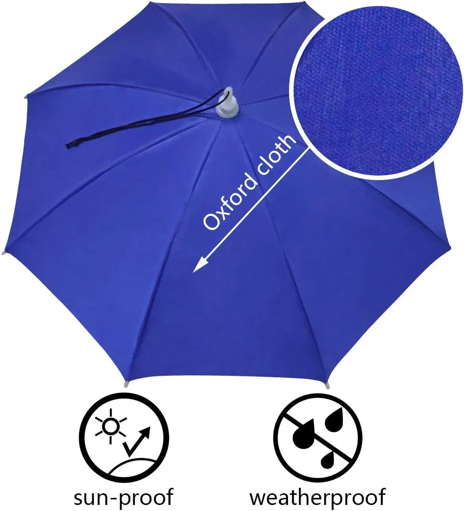 NEW-Vi Umbrella Hat Adult and Kids Folding Cap for Beach Fishing Golf Party Headwear