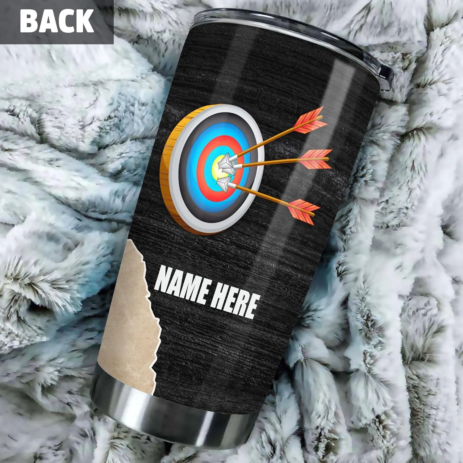 Personalized Archery Appreciation Tumbler The Influence Of A Great Trainer Is Never Erased Tumblers 20oz Insulated Stainless Steel For Sport Player Birthday Christmas