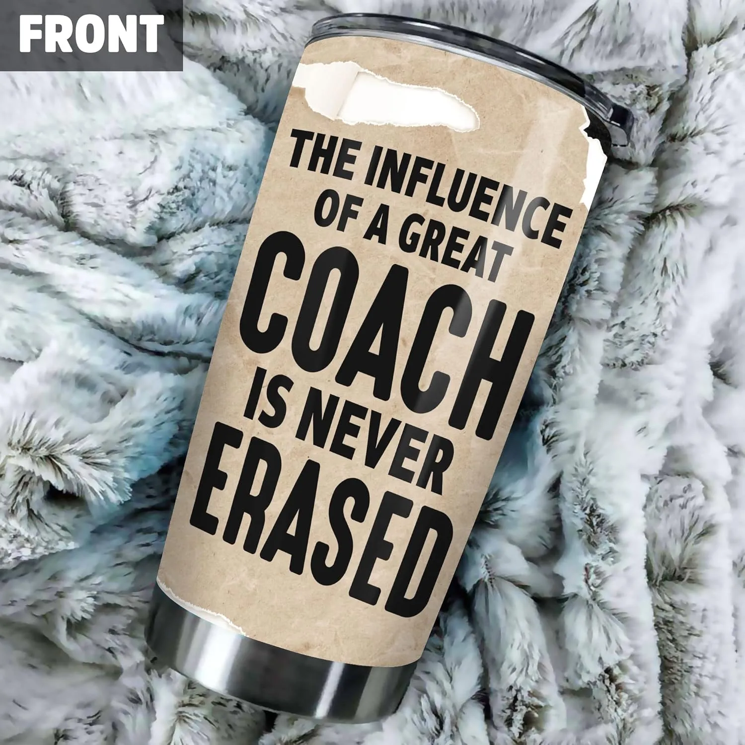 Personalized Badminton Appreciation Tumbler The Influence Of A Great Trainer Is Never Erased Tumblers 20oz Insulated Stainless Steel For Sport Player Birthday Christmas