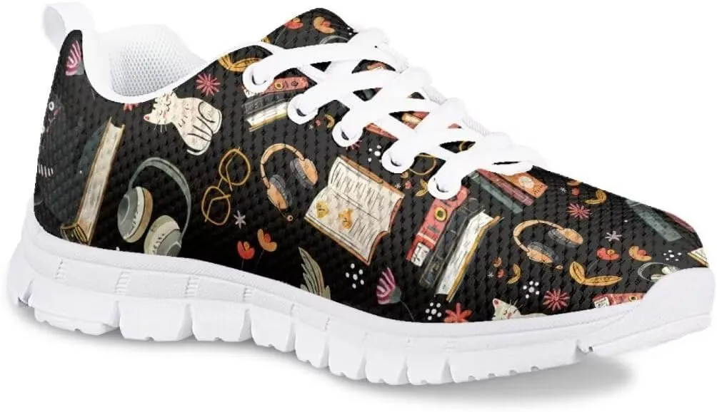 Pinupub Boys Girls Tennis Sports Shoes Breathable Non Slip Lace Up Sneakers for Running Hiking