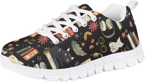 Pinupub Boys Girls Tennis Sports Shoes Breathable Non Slip Lace Up Sneakers for Running Hiking