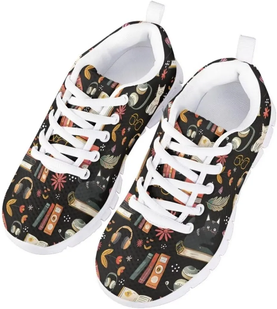 Pinupub Boys Girls Tennis Sports Shoes Breathable Non Slip Lace Up Sneakers for Running Hiking
