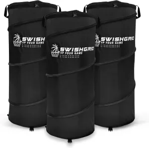 Portable Pop-Up Defender Tackling Dummy Trainer - Basketball Dribble Training - Football Tackle Dummy - Improve Agility, Strength, Passing Skills w/Built-in Storage (3 - Pack)