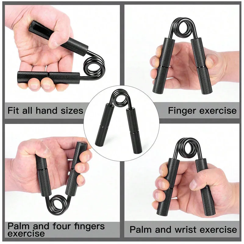 Premium Metal Hand Gripper – 50LB-350LB Adjustable Finger Exerciser for Grip Strength, Muscle Arms Trainer, Wrist Recovery Gym Equipment