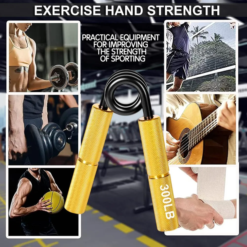 Premium Metal Hand Gripper – 50LB-350LB Adjustable Finger Exerciser for Grip Strength, Muscle Arms Trainer, Wrist Recovery Gym Equipment
