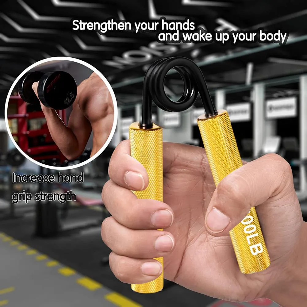 Premium Metal Hand Gripper – 50LB-350LB Adjustable Finger Exerciser for Grip Strength, Muscle Arms Trainer, Wrist Recovery Gym Equipment
