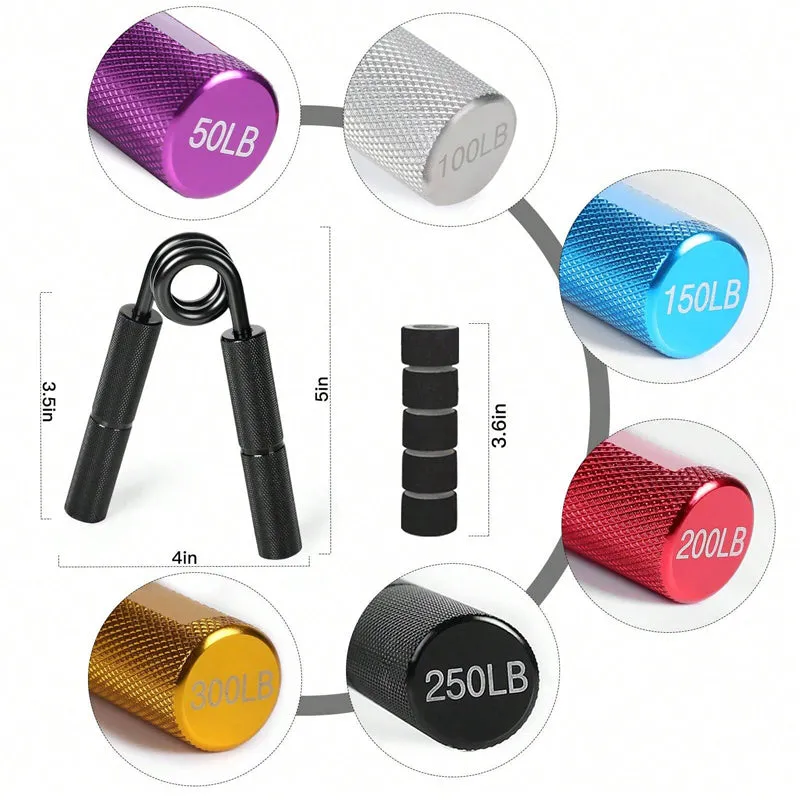 Premium Metal Hand Gripper – 50LB-350LB Adjustable Finger Exerciser for Grip Strength, Muscle Arms Trainer, Wrist Recovery Gym Equipment