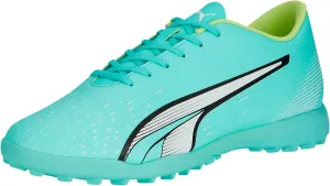 PUMA Mens Ultra Play Turf Trainer Soccer Cleats, Electric Peppermint-PUMA Mens White-Fast Yellow, 11