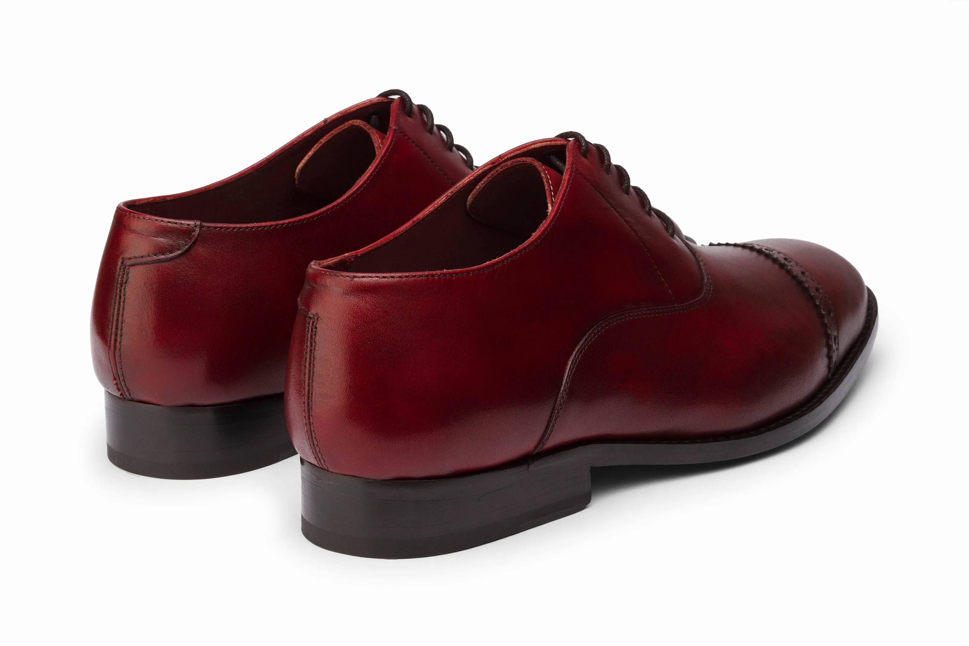 Quarter Brogue Oxford - Dark Oxblood