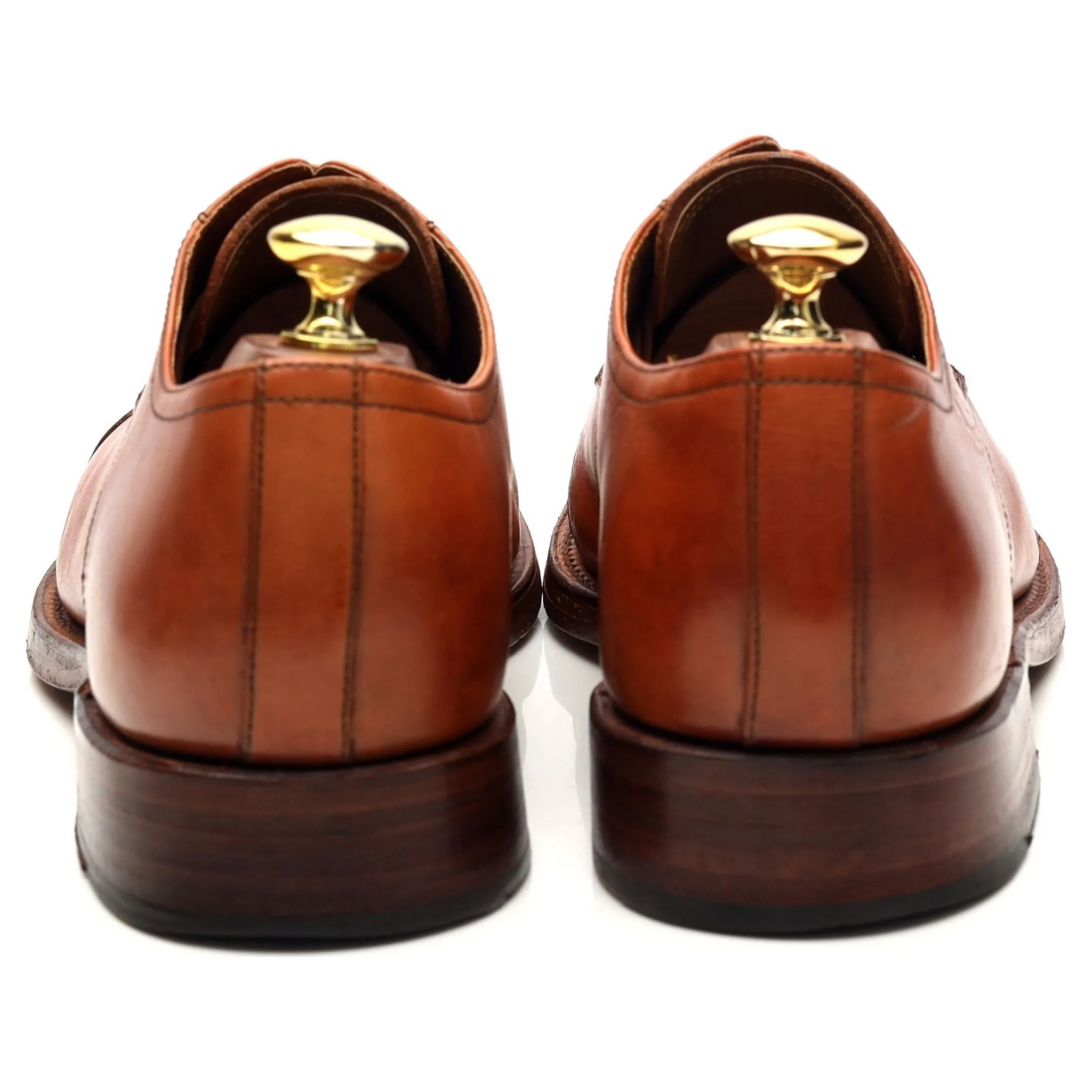 'Rhys' Tan Brown Leather Derby UK 8 F