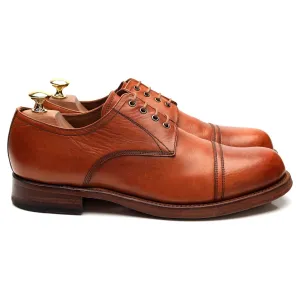'Rhys' Tan Brown Leather Derby UK 8 F