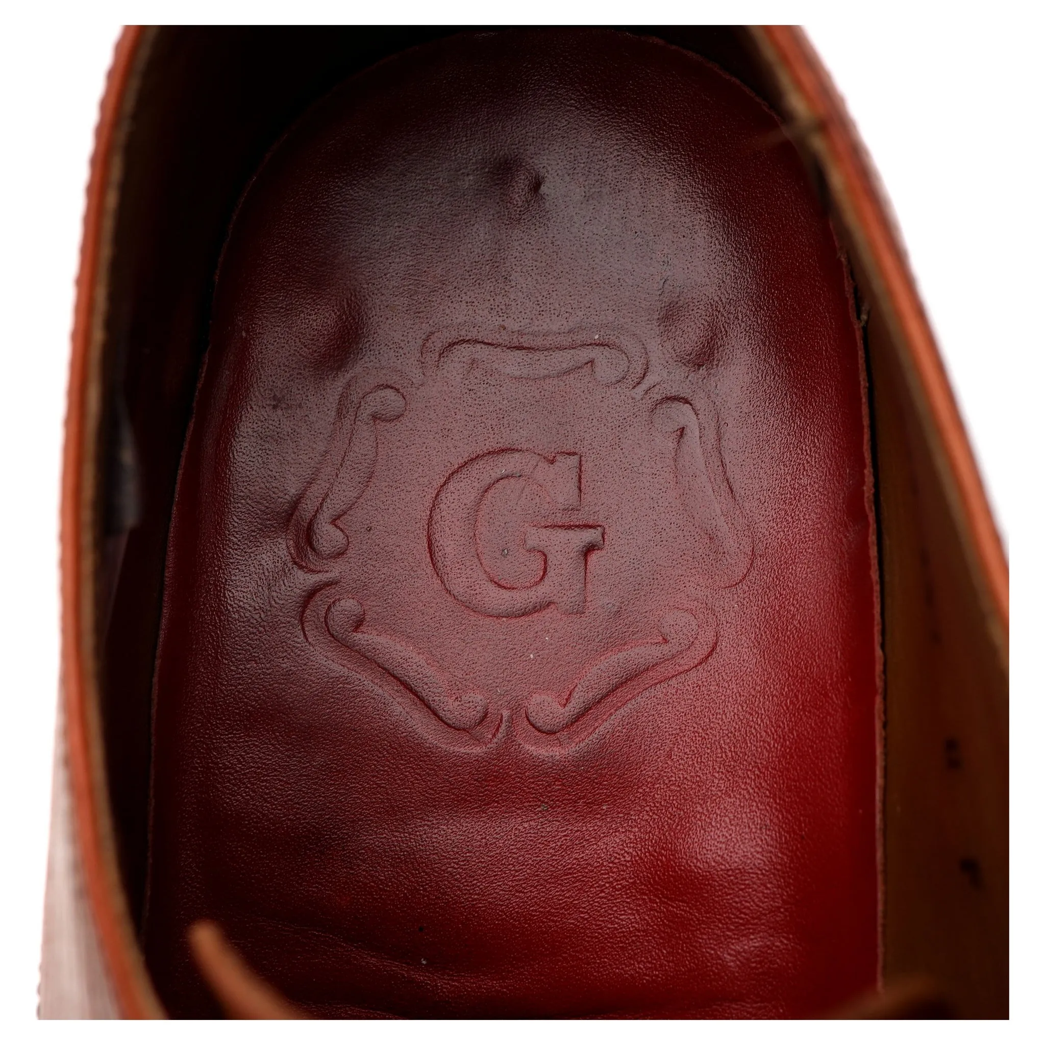 'Rhys' Tan Brown Leather Derby UK 8 F