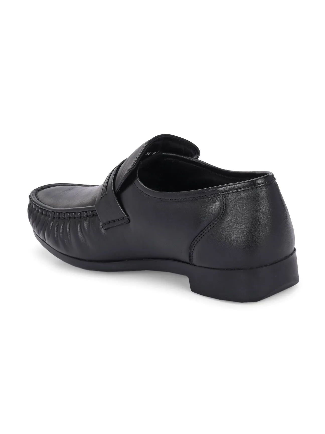 Richard Black Leather Formal Cushion Loafers