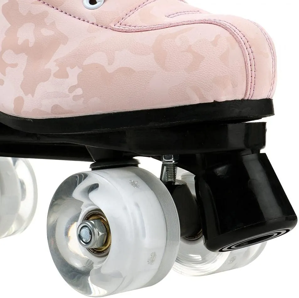 Risup Classic High-Top Skates - Double-Row, Four-Wheel Roller Skates for Women, Men, Unisex - Cowhide Shoes