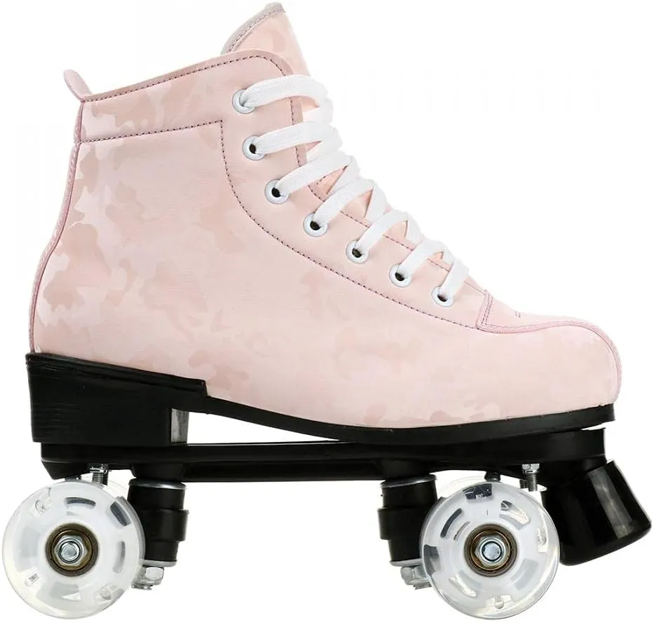 Risup Classic High-Top Skates - Double-Row, Four-Wheel Roller Skates for Women, Men, Unisex - Cowhide Shoes