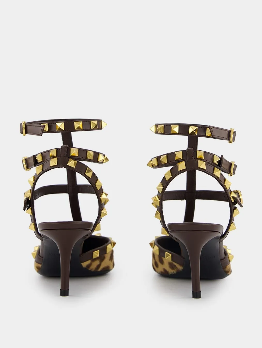 Rockstud Caged Leather Pump 65mm