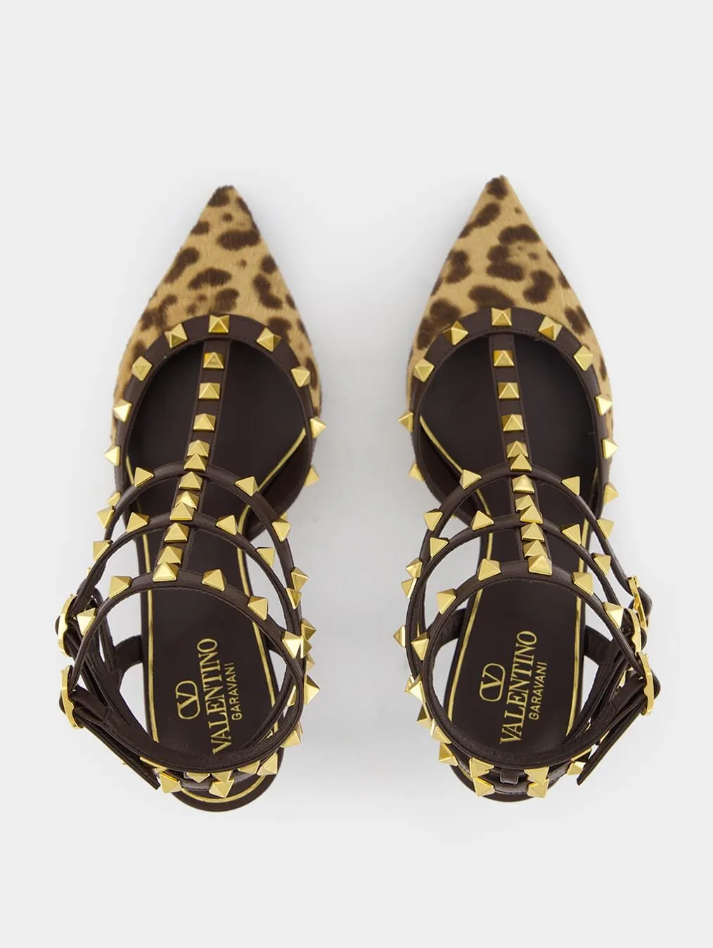 Rockstud Caged Leather Pump 65mm