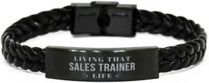 Sales Trainer Braided Bracelet Sales Trainer Student Graduation, Living That Sales Trainer Life Funny, Sarcasm Gifts for Coworkers, Friend Sales Trainer Birthday Idea