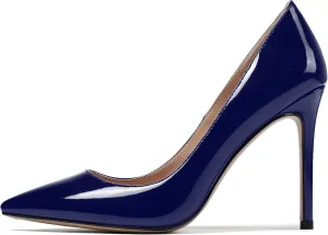 SAMMITOP Women's Classic Fashion Stiletto Pointed Toe 10CM High Heel Dress Pump Shoes