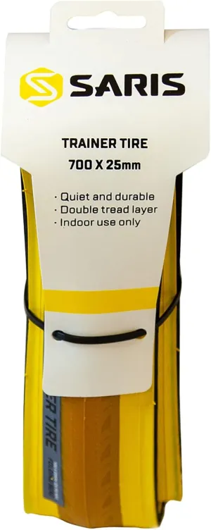 Saris, Bike Trainer Accessory, Indoor Trainer Tire, 700x25c, Yellow