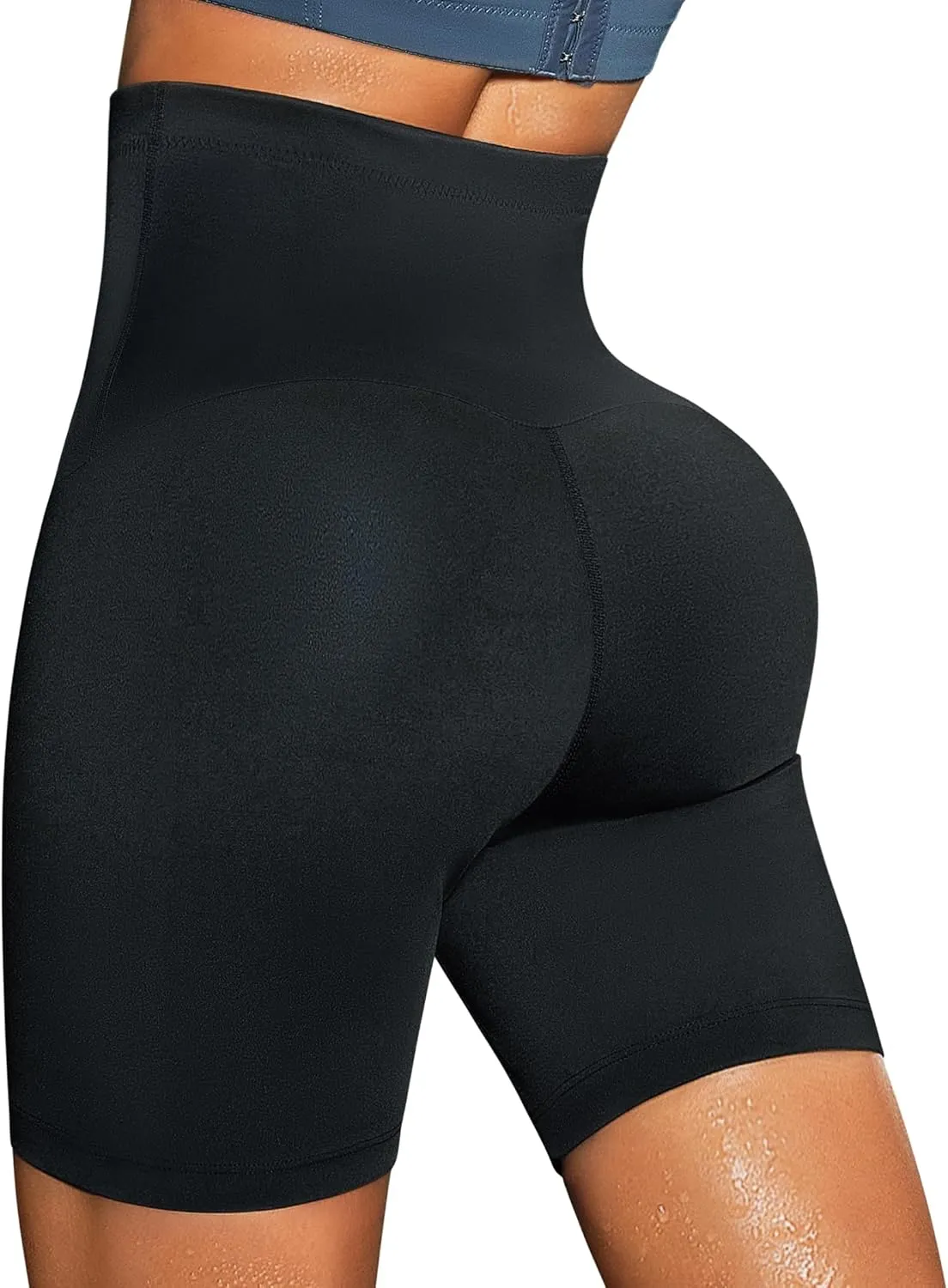 SCARBORO Sauna Sweat Shorts for Women Waist Trainer Leggings Workout Suit Compression Body Shaper Band