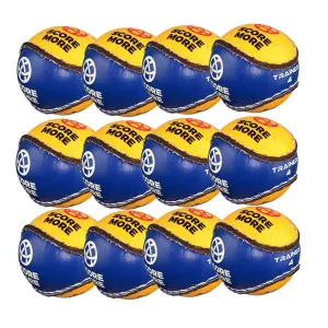 Score More Training Sliotar Size 4  Blue & Yellow Pack of 12
