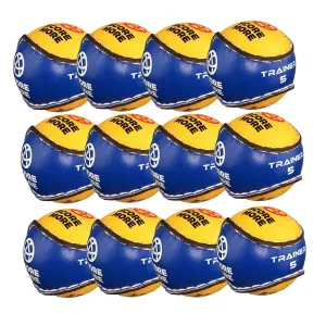 Score More Training Sliotar Size 5 Blue & Yellow Pack of 12