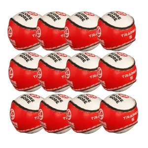 Score More Training Sliotar Size 5  Red & White Pack of 12