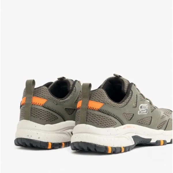 Skechers 237265/OLV HILLCREST Mens Leather Overlay Trainers Olive