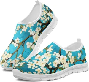 Slip On Walking Shoes for Women Knit Mesh Casual Shoes Non Slip Size 5-10.5