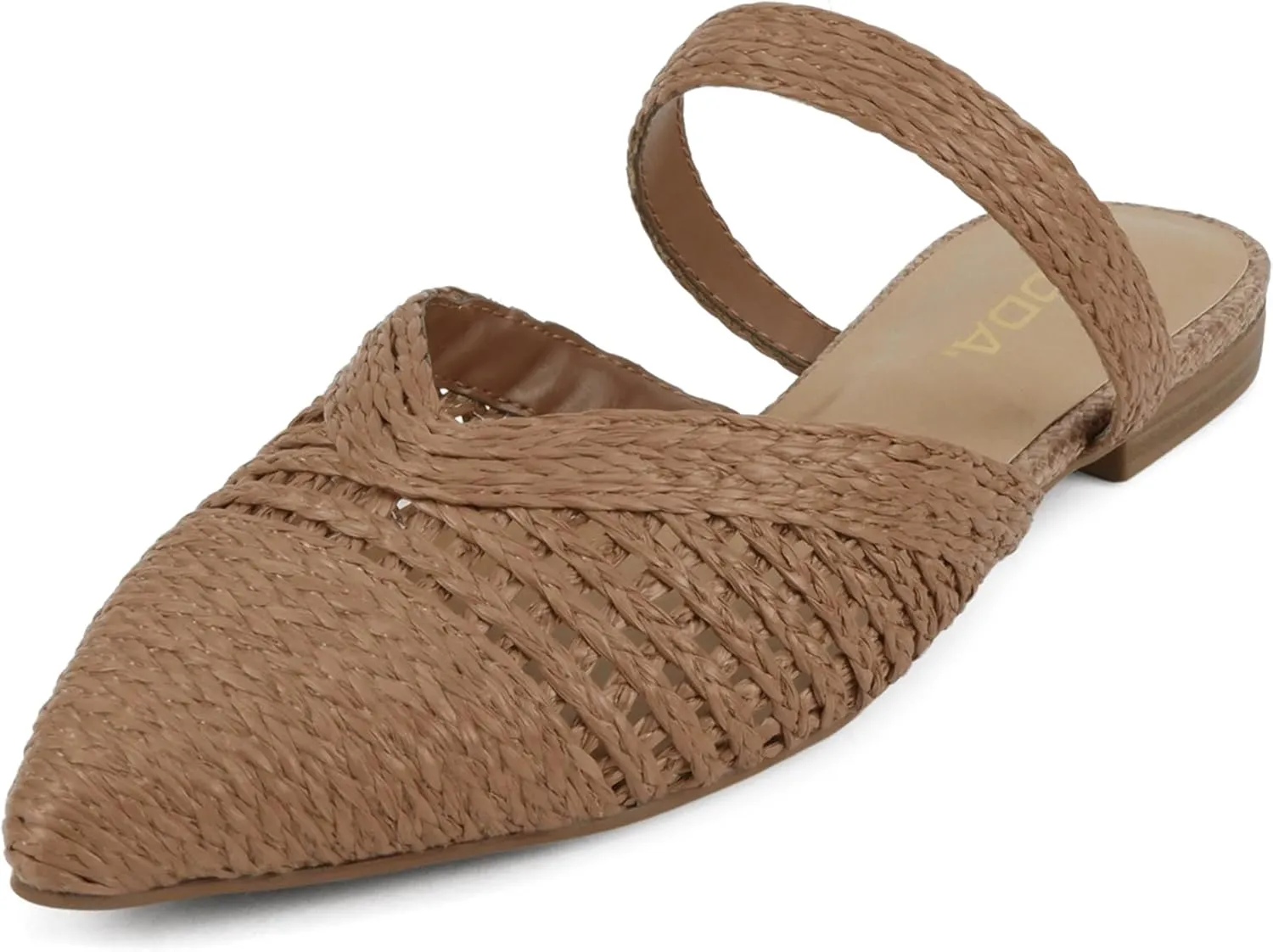 Soda Eladio ~ Women Pointed Toe Geometric Cut Slip-On Pumps