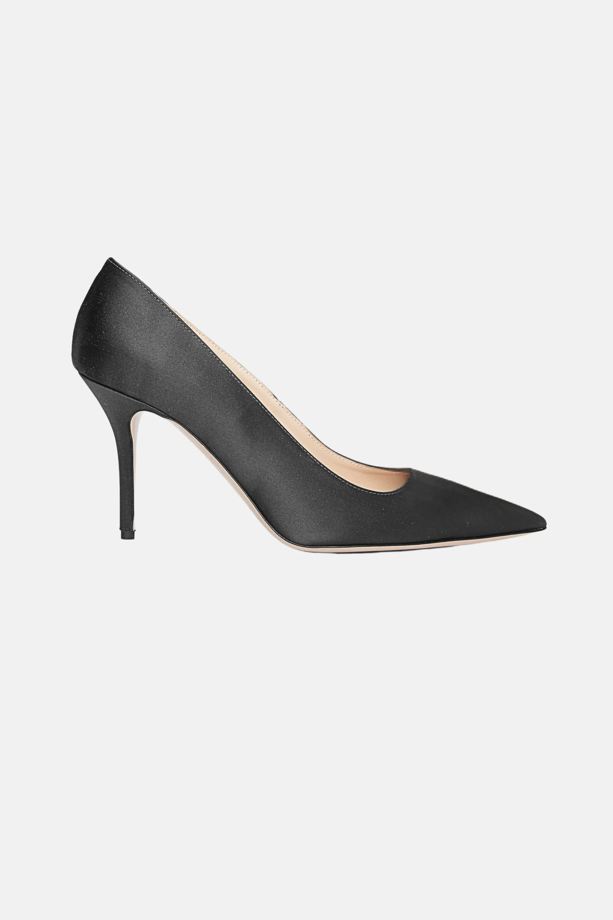 Sophia Heel In Black Satin