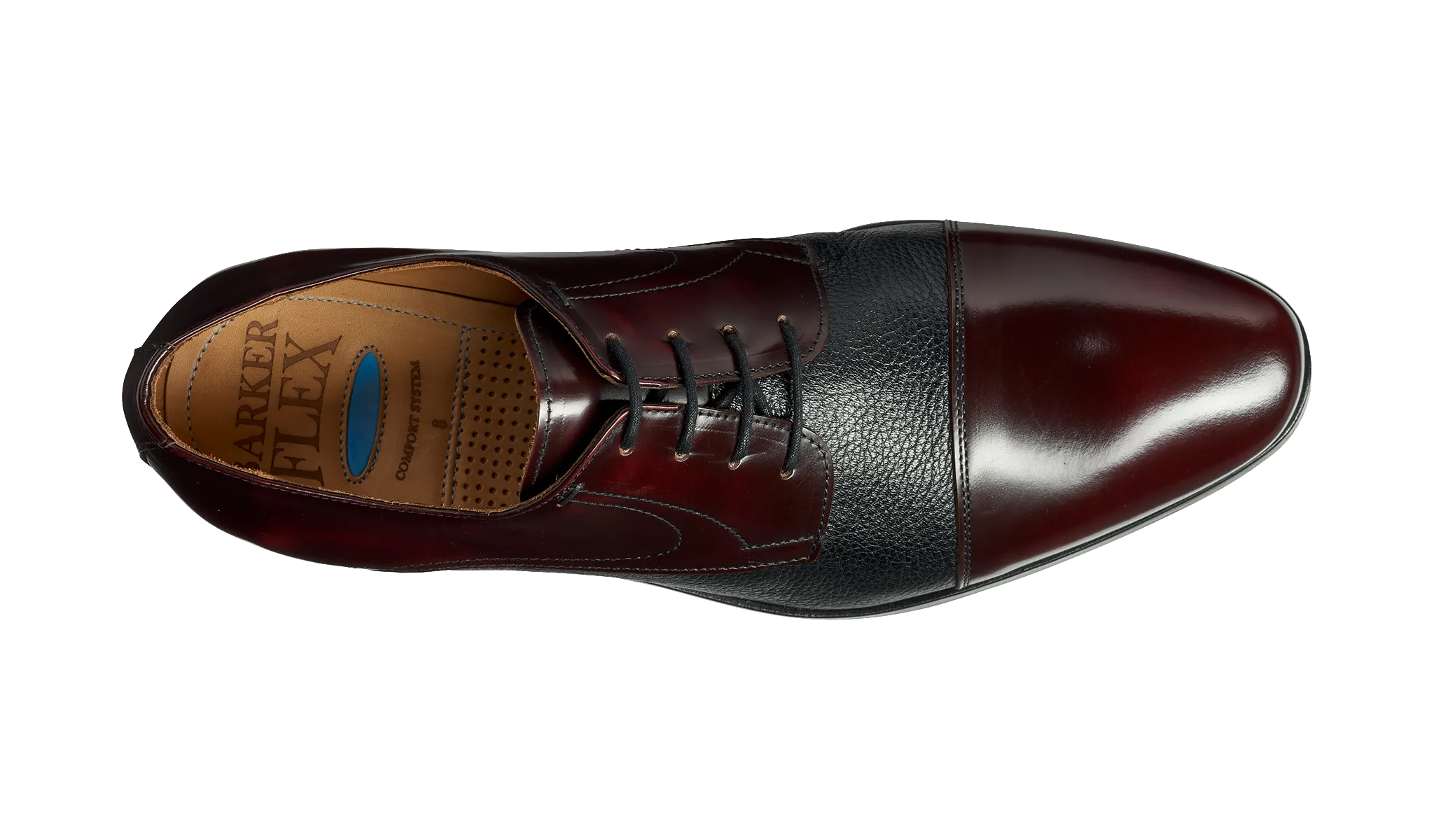 Southwold - Burgundy Hi-Shine / Black Deerskin