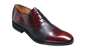 Southwold - Burgundy Hi-Shine / Black Deerskin