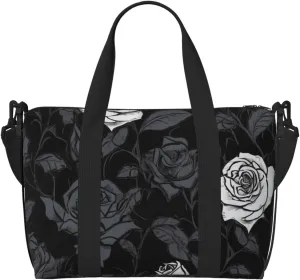 Sports Gym Bag for Women Men Travel Duffel Bag Tote Rose gothic Weekender Bag Canvas Carry on Overnight Bag for Travel Swimming Fitness Workout Sports Duffle Bag