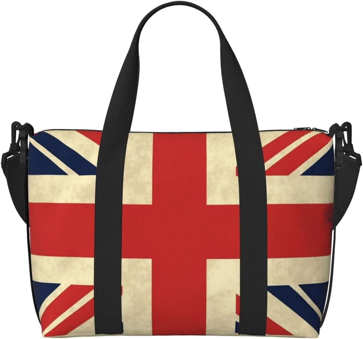 Sports Gym Bag for Women Men Travel Duffel Bag Tote UK Flag Weekender Bag Canvas Carry on Overnight Bag for Travel Swimming Fitness Workout Sports Duffle Bag