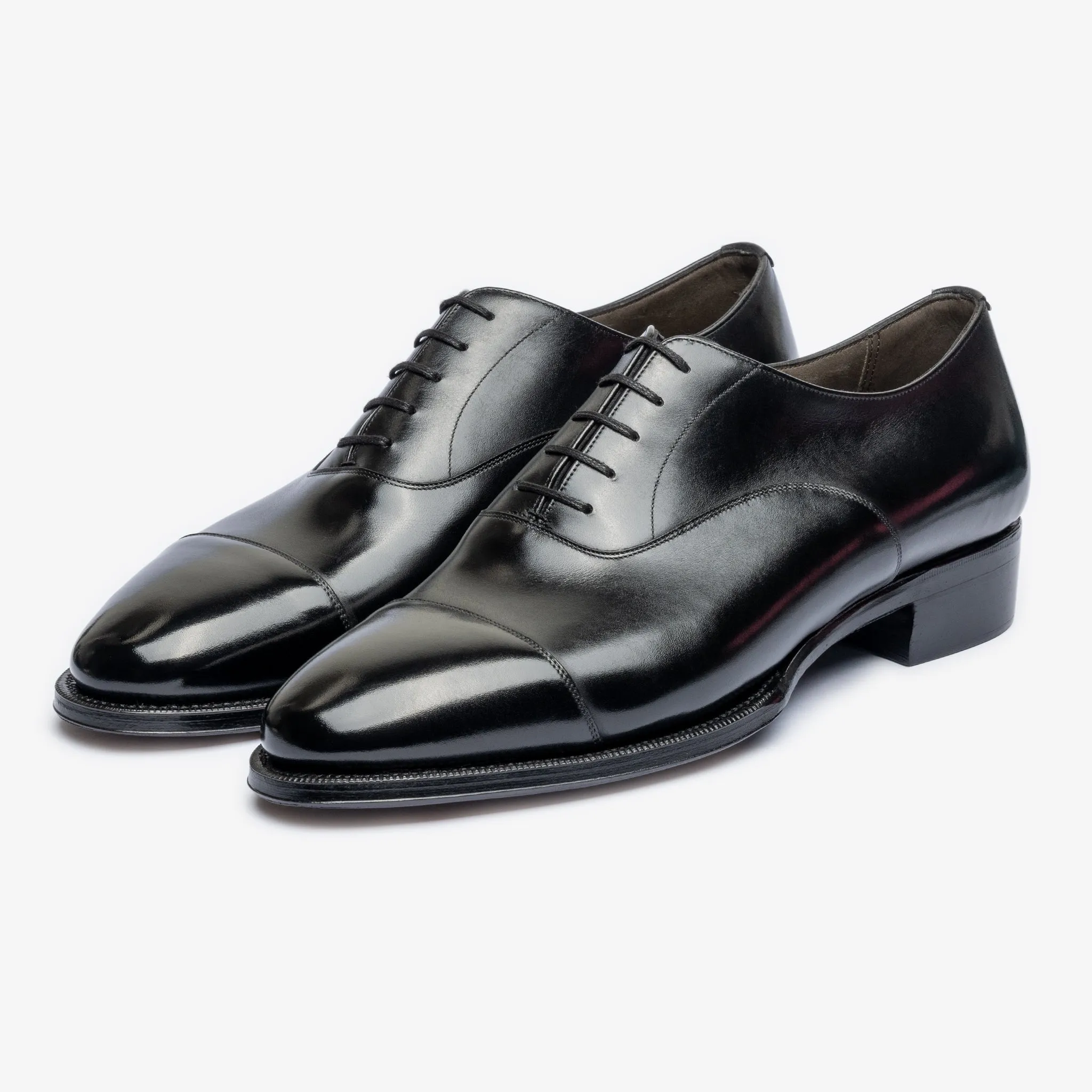 Straight Tip Oxford - Black - Chip Last - Founders 25