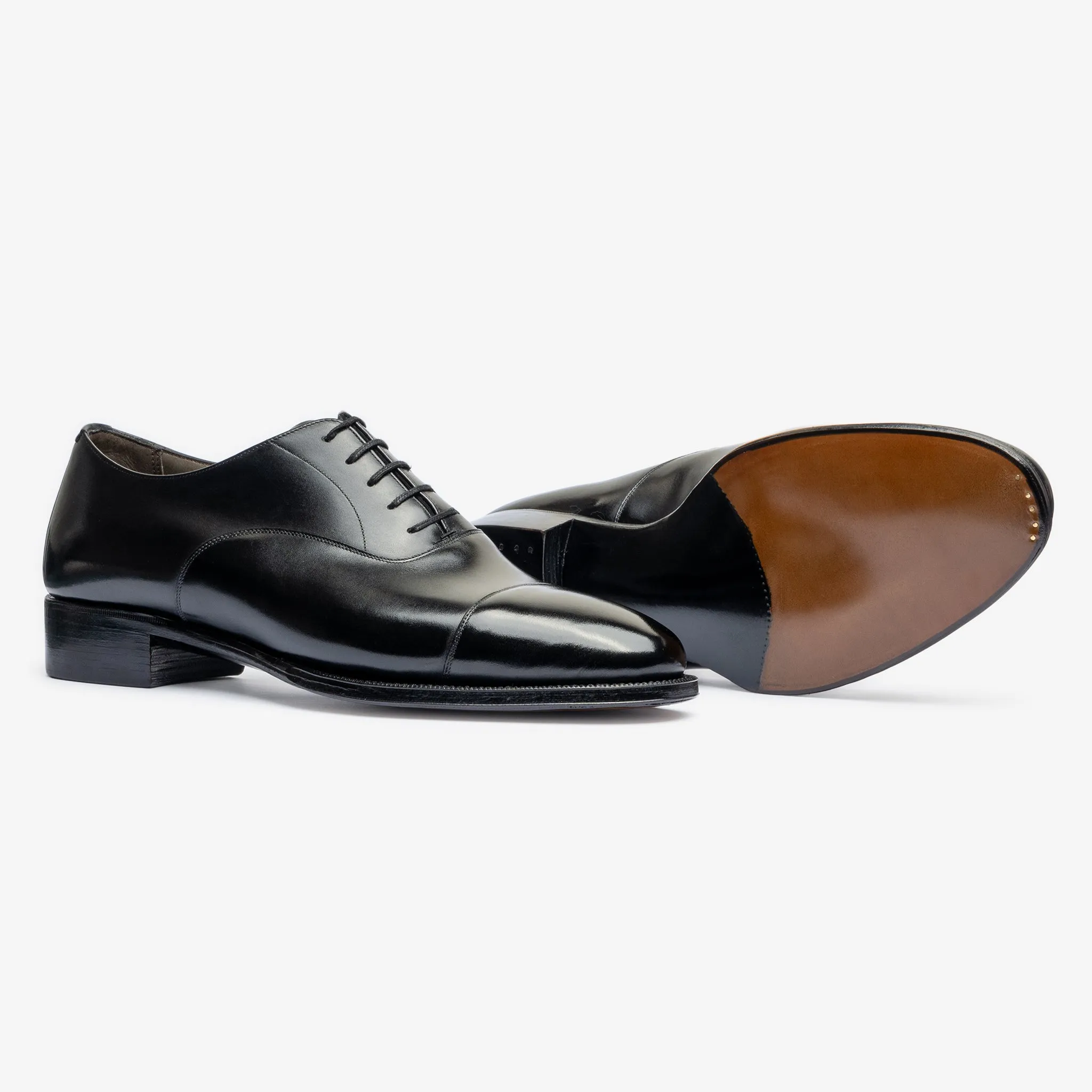 Straight Tip Oxford - Black - Chip Last - Founders 25