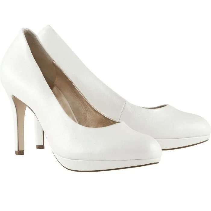 'Studio 80' women's wedding pump - White