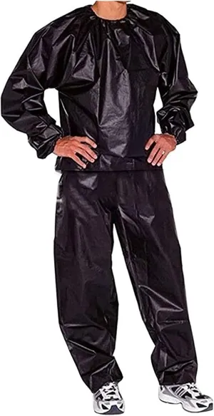 Sweat Sauna Suit Fitness Full Body Sauna Suit PVC Workout Suit Exercise Fitness Workout Tear Resistant Sauna Suits