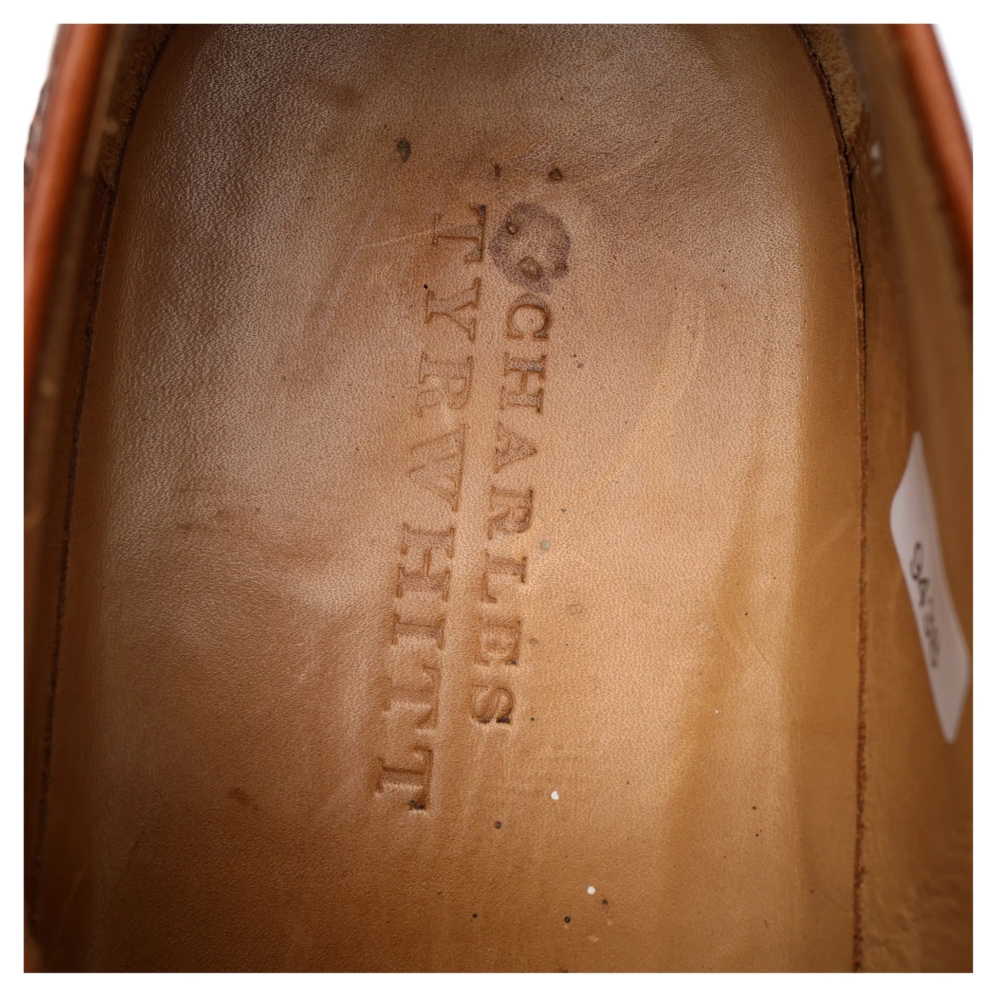 Tan Brown Leather Derby Brogues UK 10.5