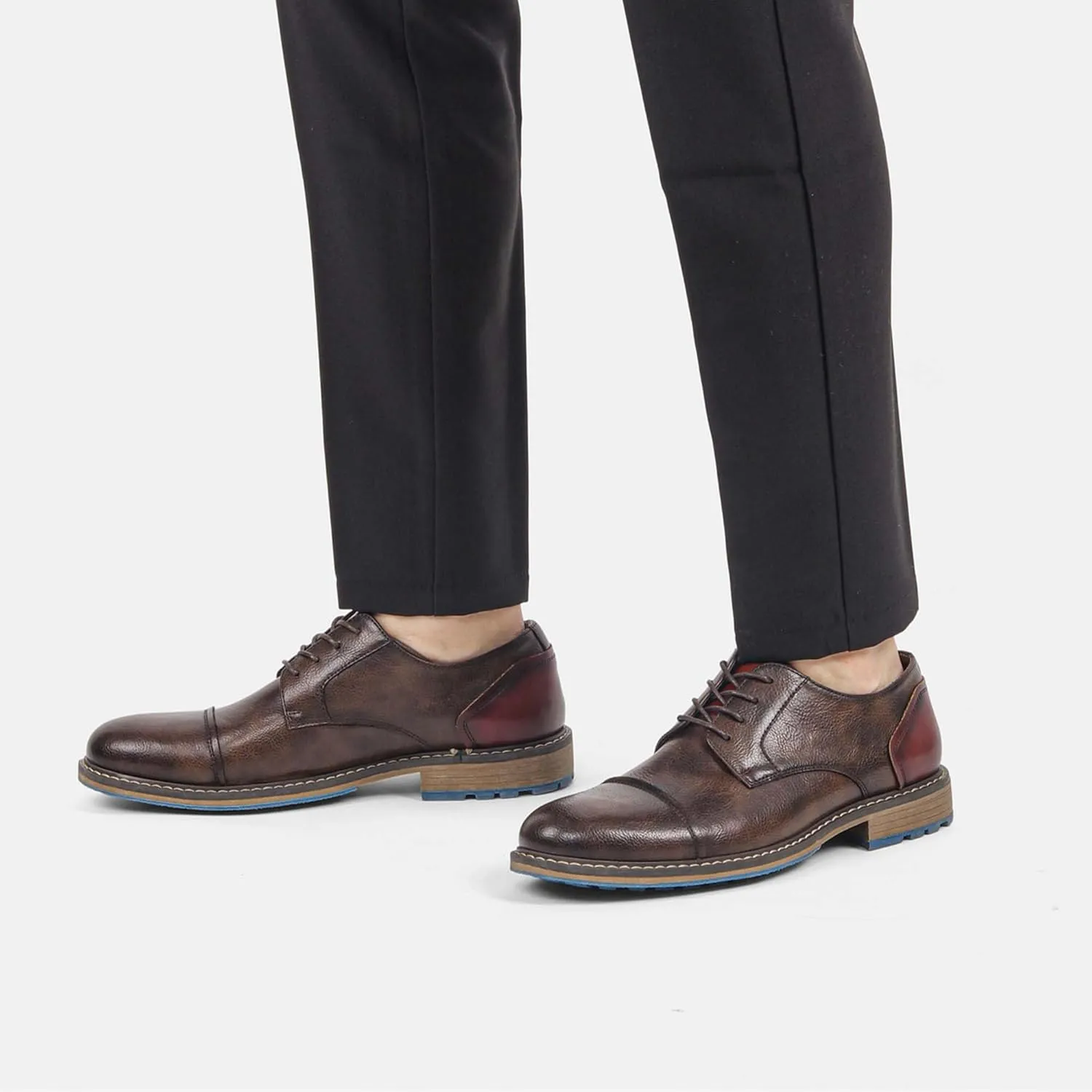 Tanner Shoes Men's Orthopedic Comfort Dress Shoes Casual Business Leather Oxford Derby Loafers Office Walking Work Flats