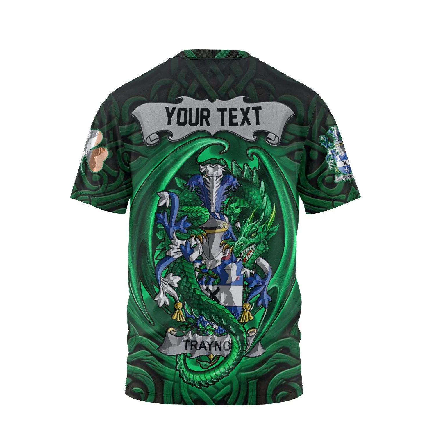 Traynor or Trainer T-Shirts The Green Dragon Of Ireland Style