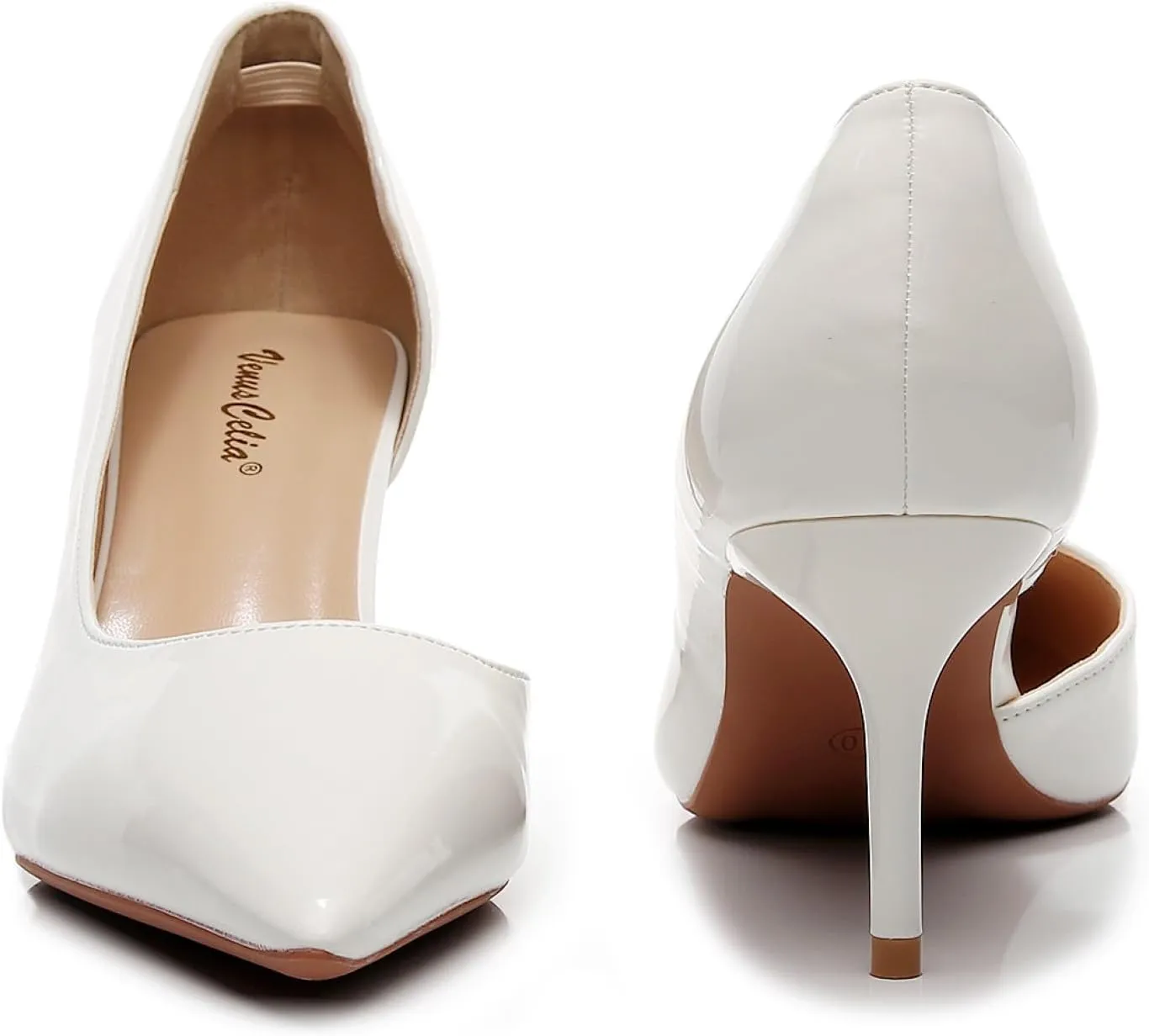VenusCelia Women's D‘Osay Dress Pump Stiletto Heel Shoes