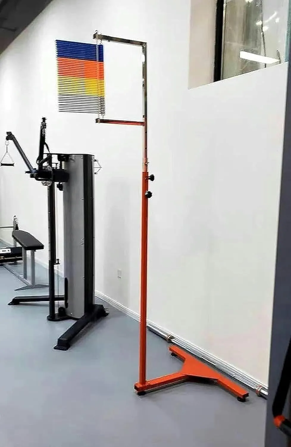 Vertical Jump Trainer for Athletes Jump Height Ability Tester Basketball Jumping Training Aid Range of 5.6-11.8ft / 5.6-10.5ft / 4.6-9.2ft (Colorful Abs 5.6)