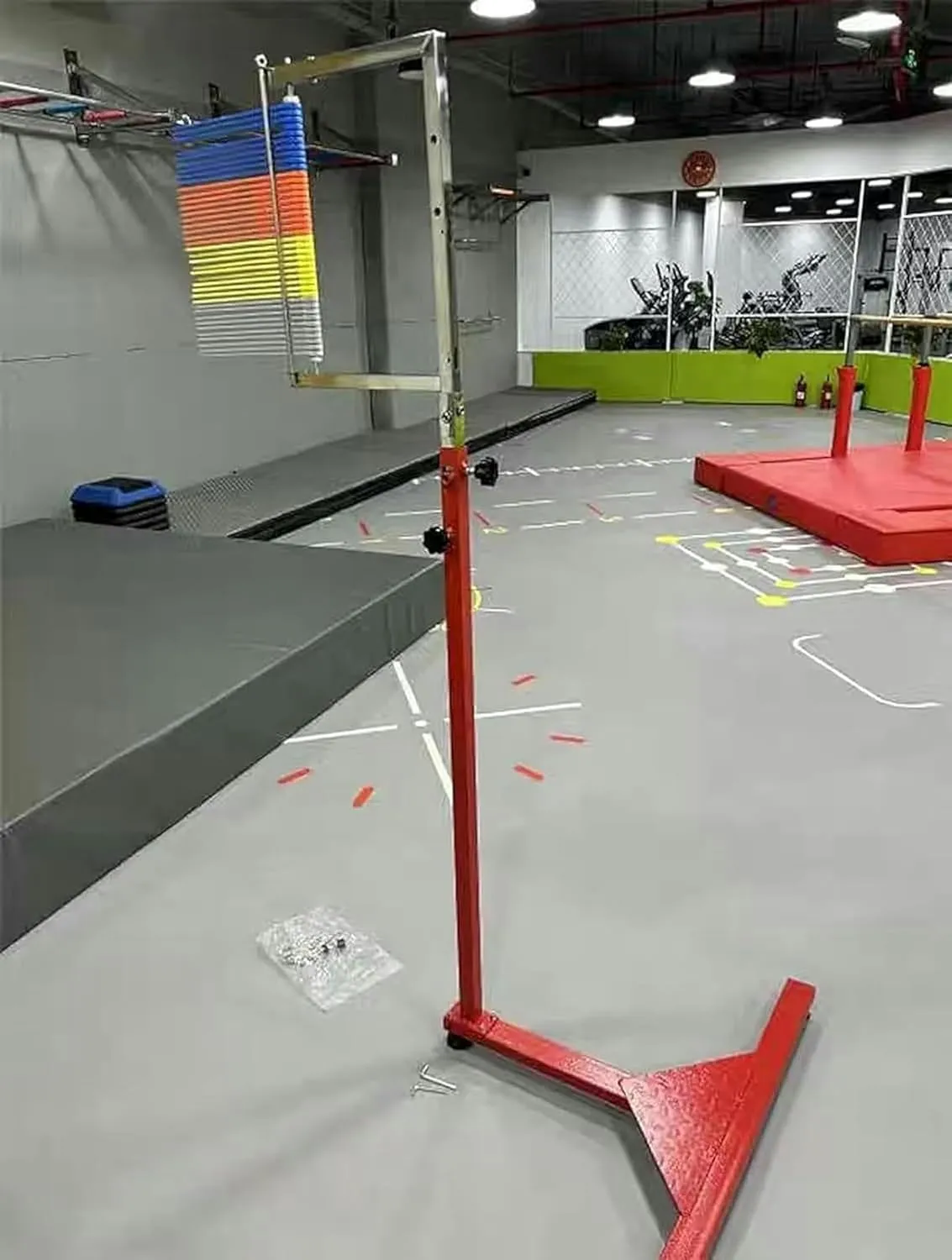 Vertical Jump Trainer for Athletes Jump Height Ability Tester Basketball Jumping Training Aid Range of 5.6-11.8ft / 5.6-10.5ft / 4.6-9.2ft (Colorful Abs 5.6)
