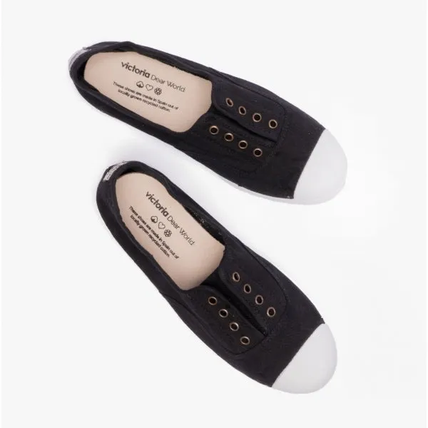 Victoria 1915 INGLESA DREC Womens Canvas Pumps Black