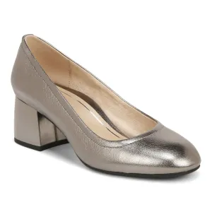 VIONIC CARMEL PEWTER METALLIC LEATHER